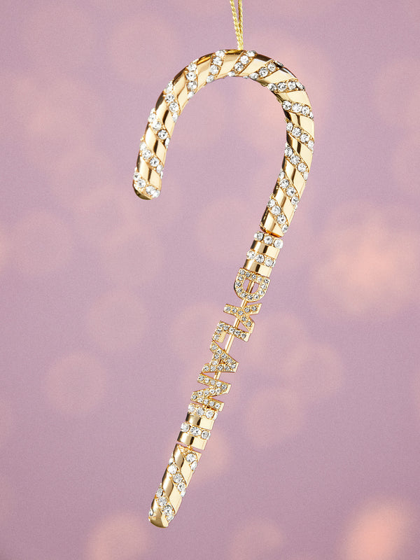 Sugar Coated Custom Ornament - Gold/Pavé