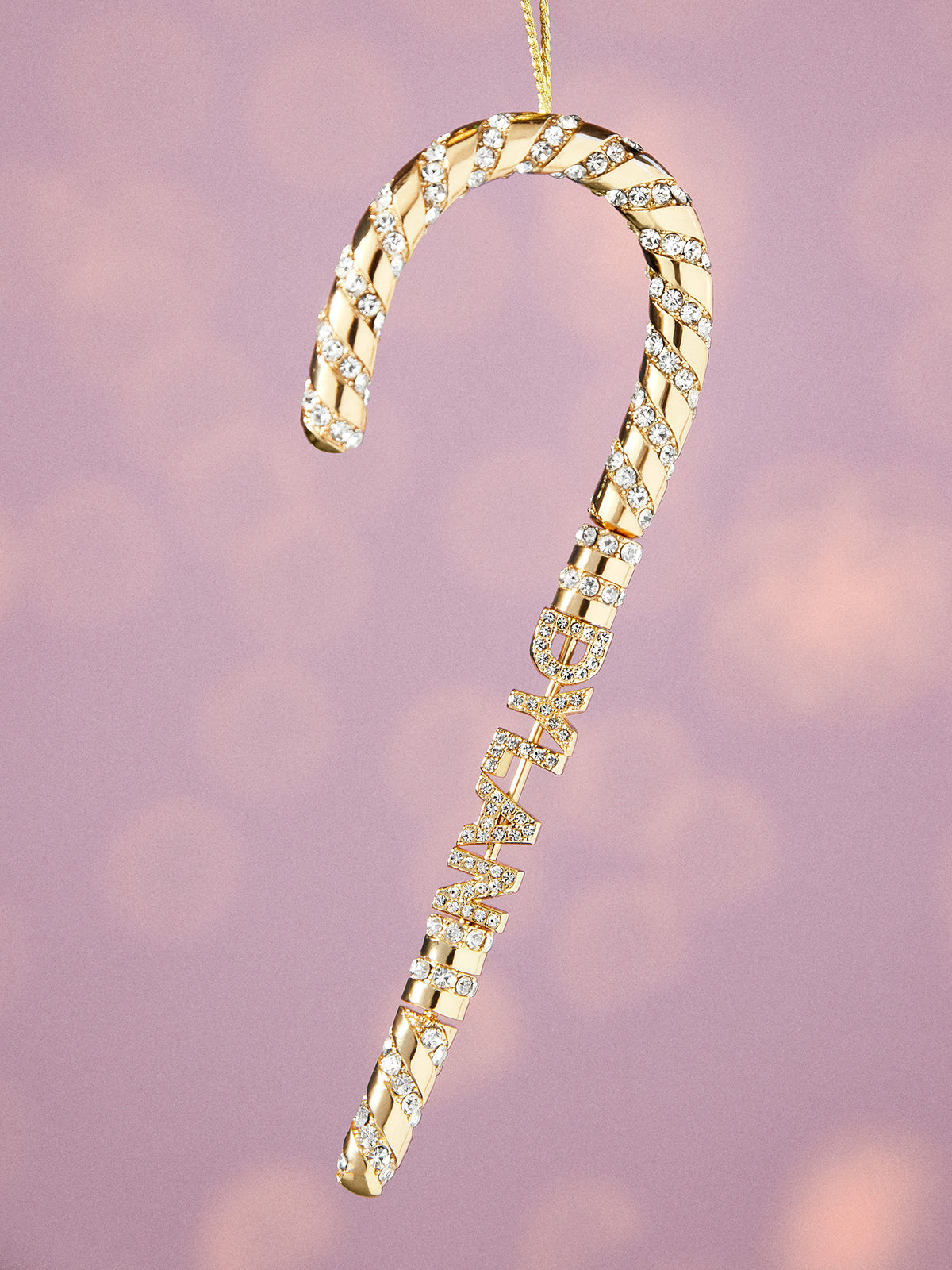 Sugar Coated Custom Ornament - Gold/Pavé