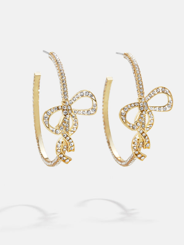 Tangled Up Earrings - Clear/Gold
