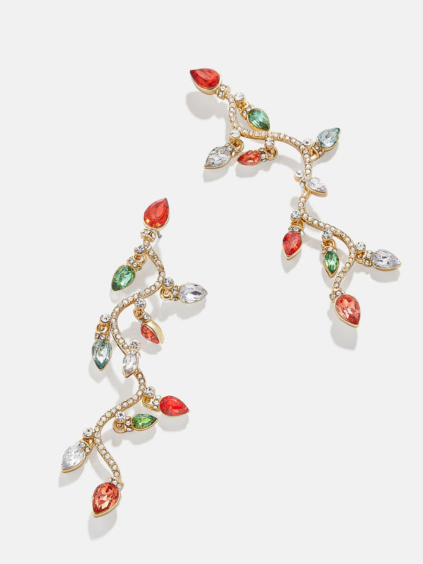 Bright Lights Earrings - Green/Red