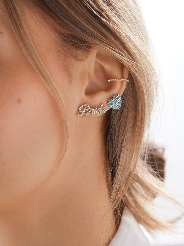 Something Blue Earring Set - Blue/Gold