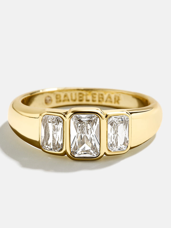 Sofie Ring - Clear/Gold