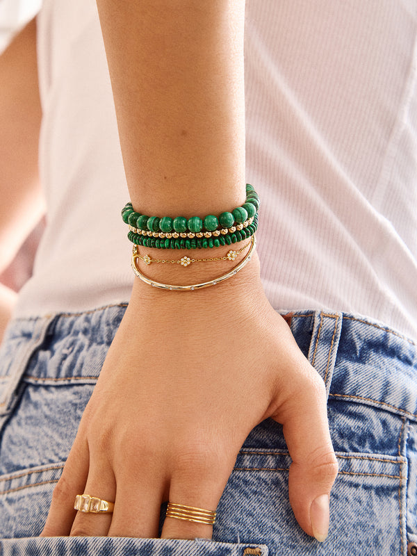 Valentina Semi-Precious Bracelet - Malachite Stone