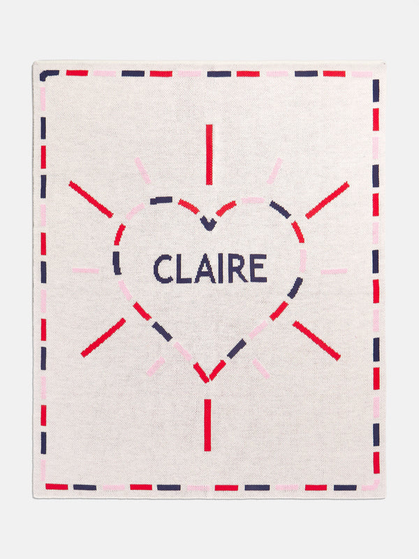 Wild At Heart Kids' Custom Blanket - Red/Blue/Pink